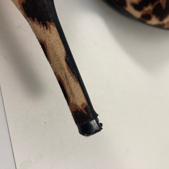 Old Navy cheetah print d'orsay pump heel 10 - Picture 7 of 9
